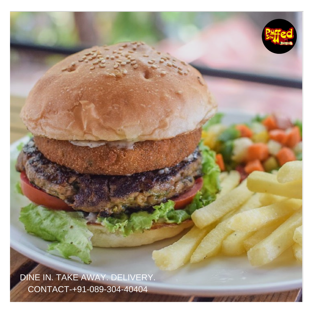 PuffedStuffed's tweet photo. Because Burger and fries fix everything. #HappyDiwali  #WednesdayWisdom #foodie #burgers #puffedstuffed https://t.co/mT0HrpToY0