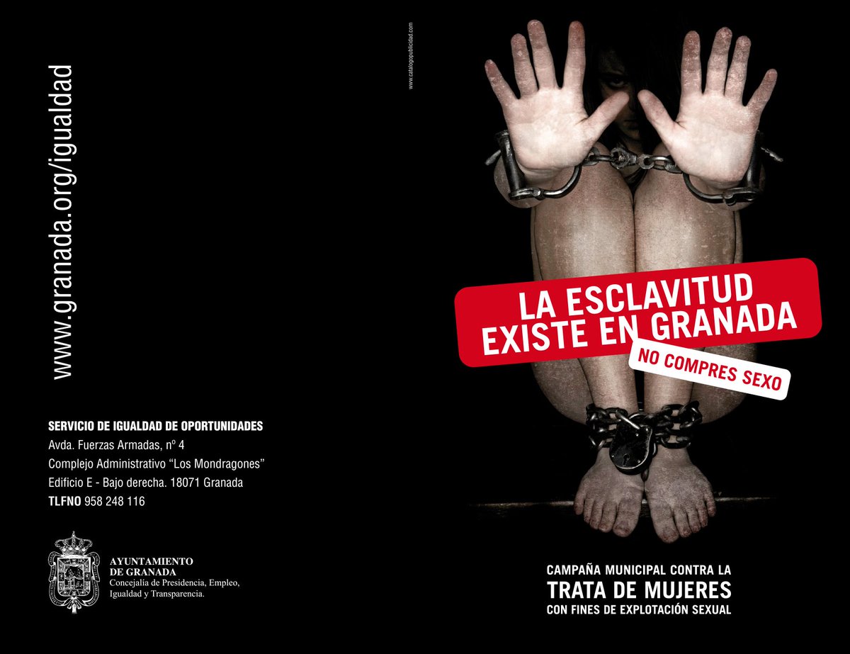 EntreSures's tweet photo. Hoy es el Día Europeo contra la Trata de Seres Humanos y nos unimos a la campaña municipal "La esclavitud existe en Granada" @aytogr https://t.co/k97nKLycd2