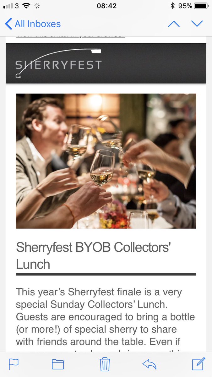 VineInspiration's tweet photo. Will be very interesting to hear what curiosities are unearthed for this @Sherryfest event - should be an amazing night. https://t.co/JE8BI8bhAE