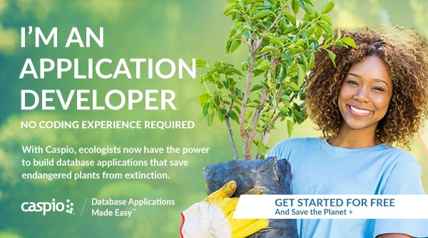 Caspio's tweet image. Build and develop applications that maximize and fulfill your #nonprofit’s goals. Try it for free! casp.io/2hDGqIB #WhyCode?