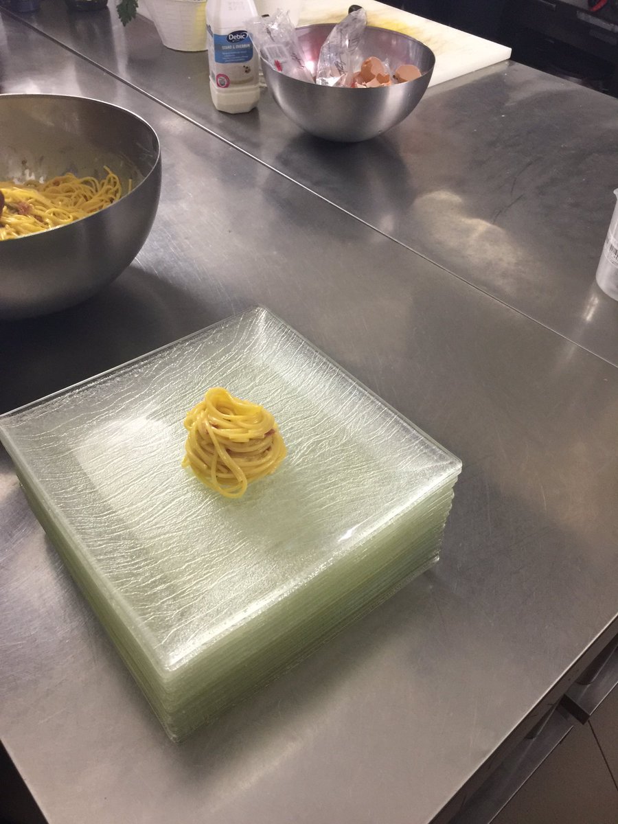 A_Alegrini's tweet photo. Spaghetti Day #PalazzoCatalani eating spaghetti carbonara, amatriciana, cheese and pepper #DRIcareers #DRItechsavy @embarcresorts https://t.co/6z1pUAQOPW