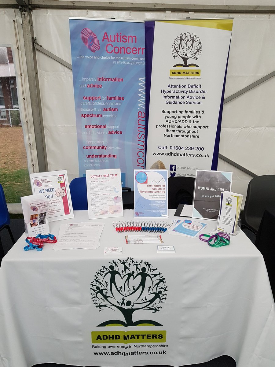 All set up and ready for the Volunteers fair <a href="/NorthamptonUni/">Northampton Uni</a> with <a href="/AutismConcern/">Autism Concern</a>