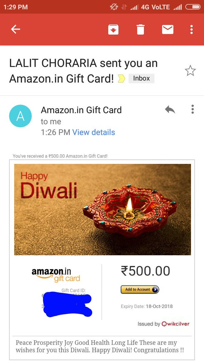 riyazali4312's tweet photo. Thanks @hellolalit for this super fast GV #hellolalit #HappyDiwali https://t.co/0ZbLDftITl