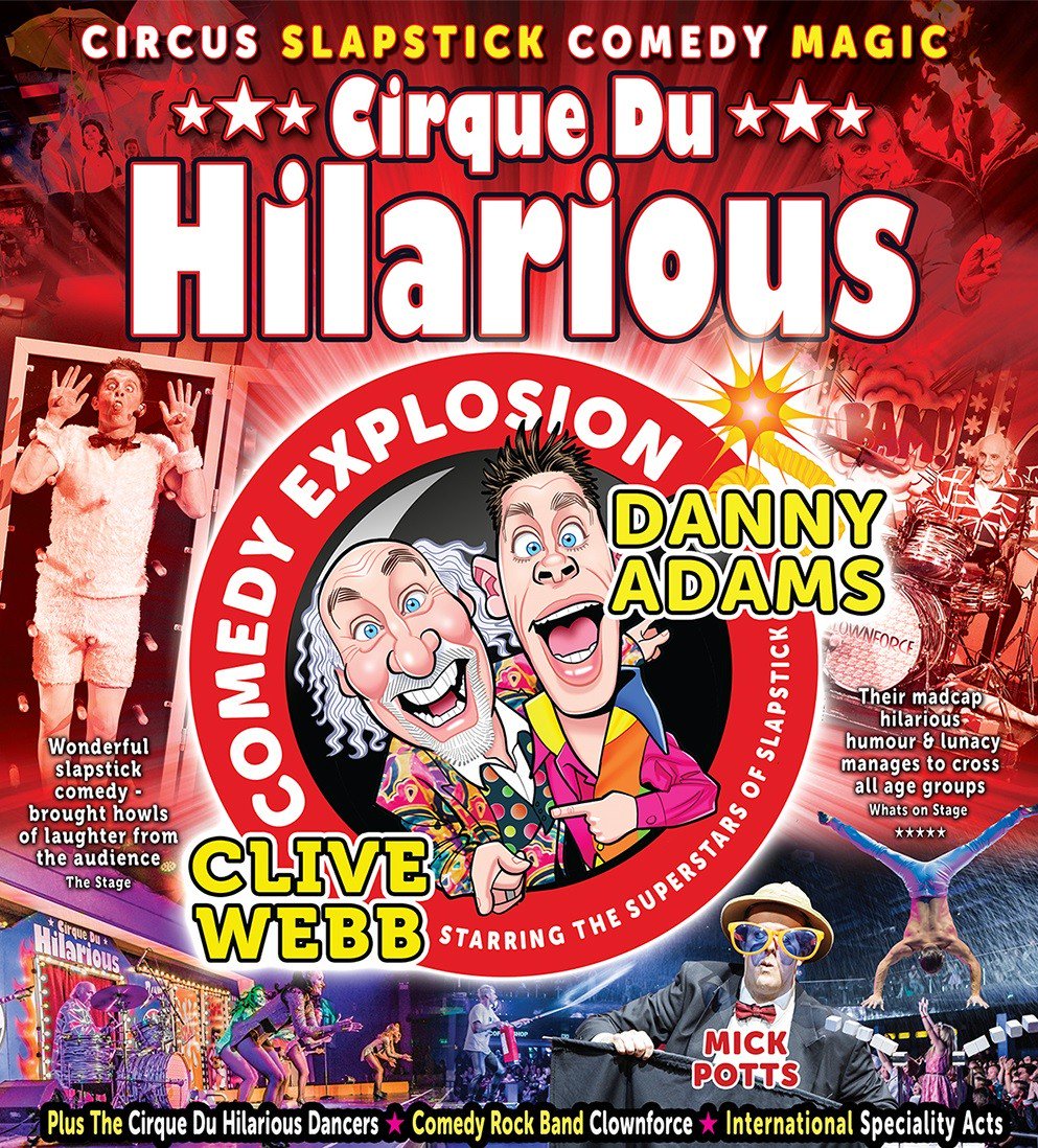R2gTeesDurham's tweet photo. #CirqueDuHilarious  #ComedyExplosion is heading to @Mbrotheatre this half term 24 Oct, circus, slapstick, comedy &amp; magic 01642815181 to book https://t.co/4hJgU03DPO