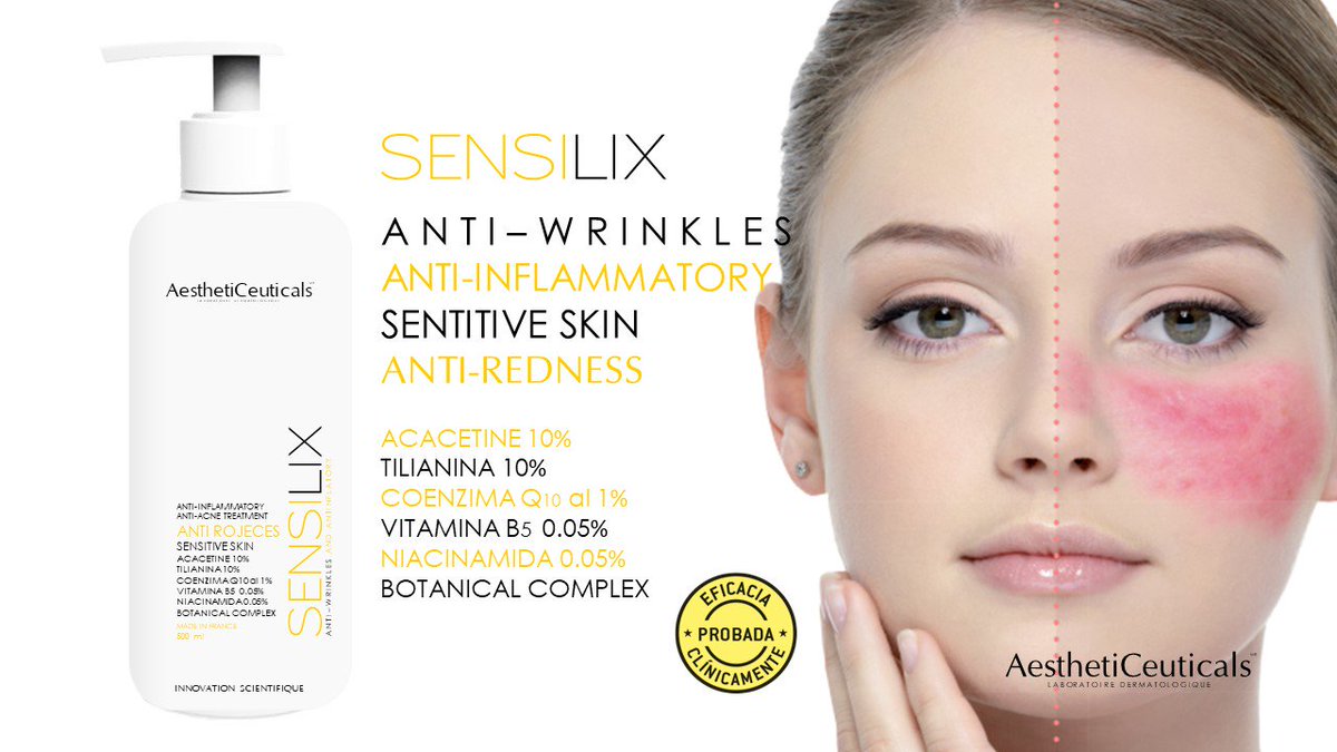 aceuticalsmx's tweet photo. #SENSILIX tratameinto para #rosacea y #antirojeces #antiinflamatorio recomendado por #derma #dermatologos #pielsana #medicinaestetica https://t.co/1EcKjiSCh5