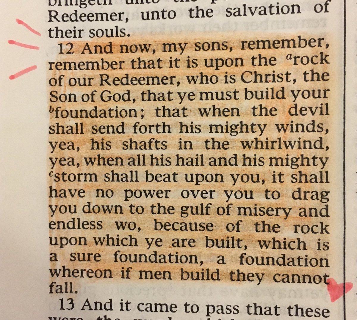 Helaman 5:12 ~ fantastic verse from the Book of Mormon! Don’t know what that is? Just ask 😄 #talk