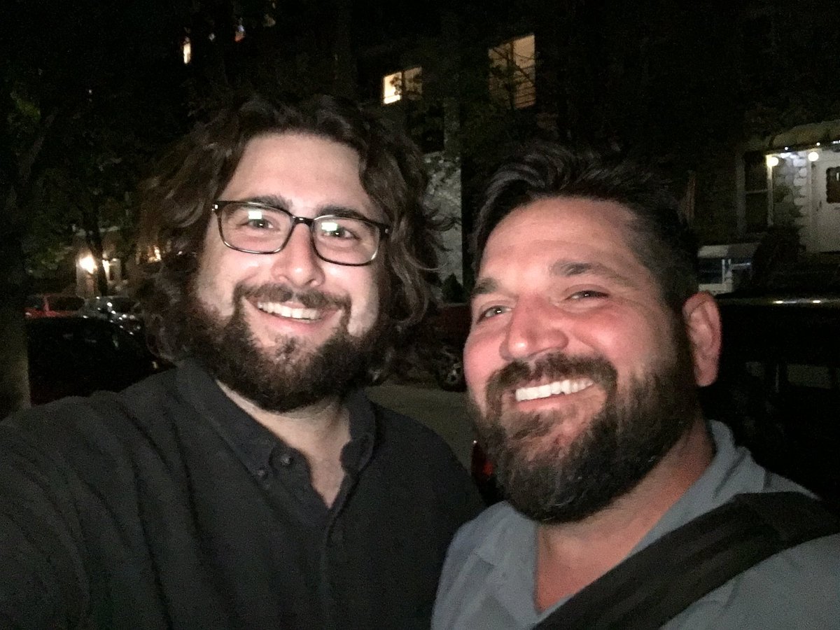 aneilmos's tweet photo. Got a chance to catch up in Brooklyn. #midnighttraintoCT https://t.co/AtgMhRWsuN