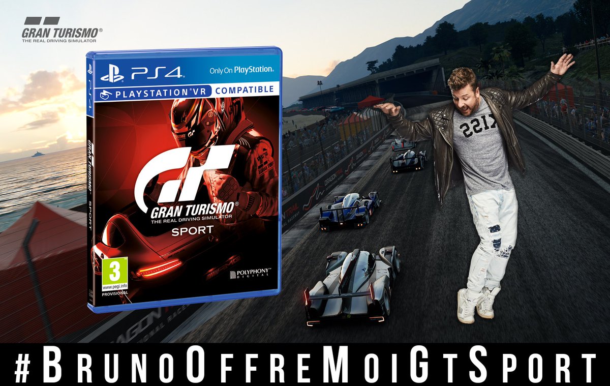 BRUNOFUNRADIO's tweet photo. Ce matin, avec #BrunoOffreMoiGTSport on vous offre votre jeu PS4 Gran Turismo Gt Sport ! ;) https://t.co/PT7KQ95KA0