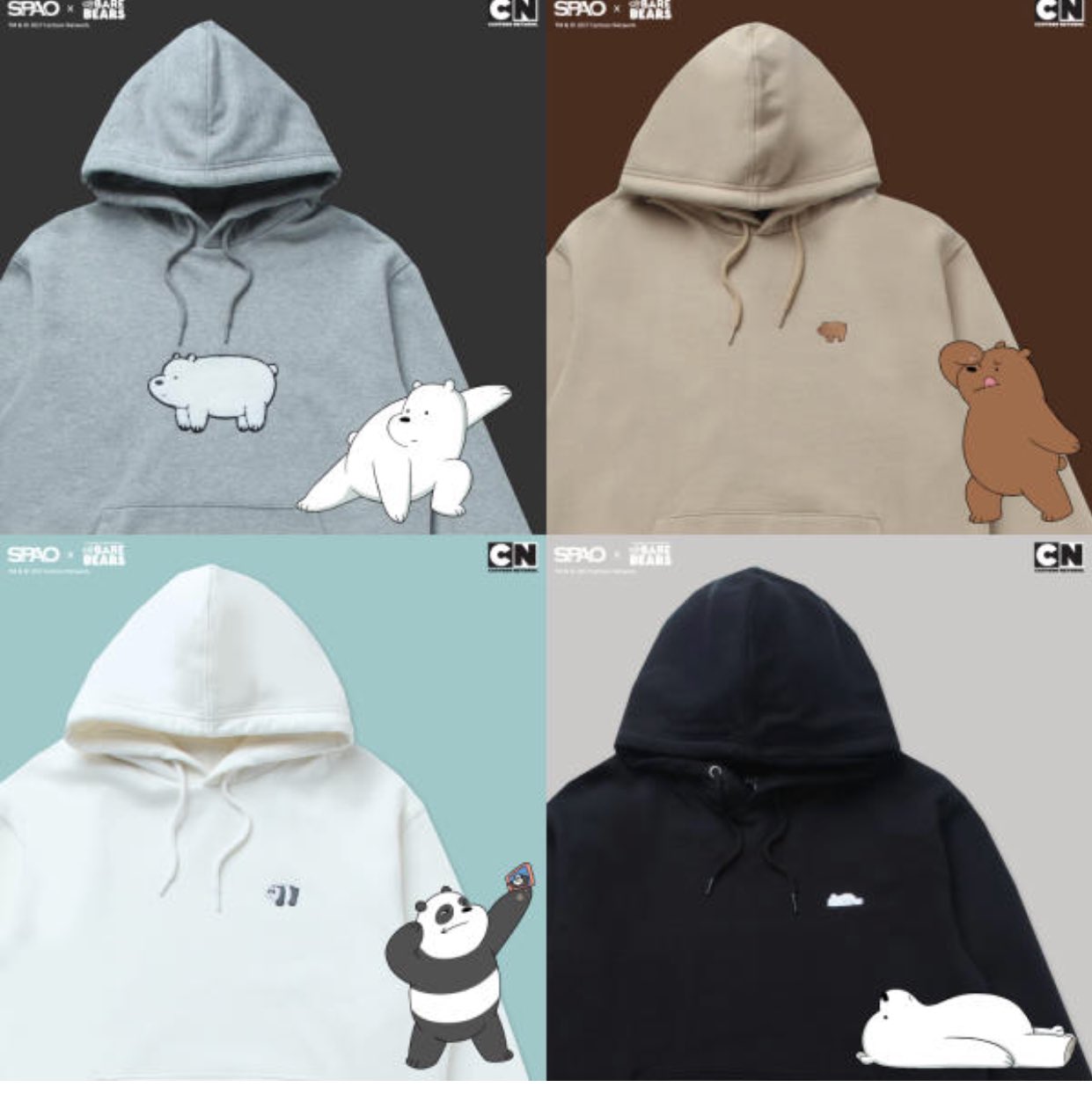 Spao we bare bears sweater sale