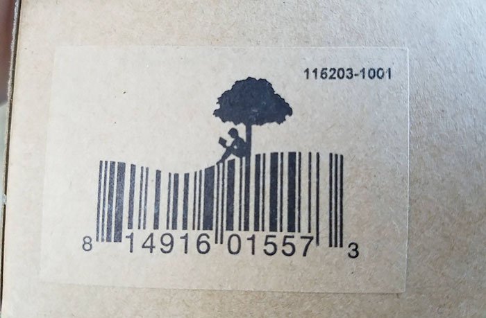 Barcode dengan bentuk taman