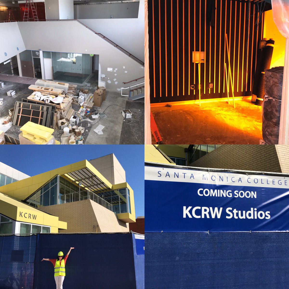 Got to tour the new <a href="/kcrw/">KCRW</a> studio today in #SantaMonica thanks @jillsmayo @christi_corpus &amp; @FundraiserProJW Sad I couldn't keep the hard hat