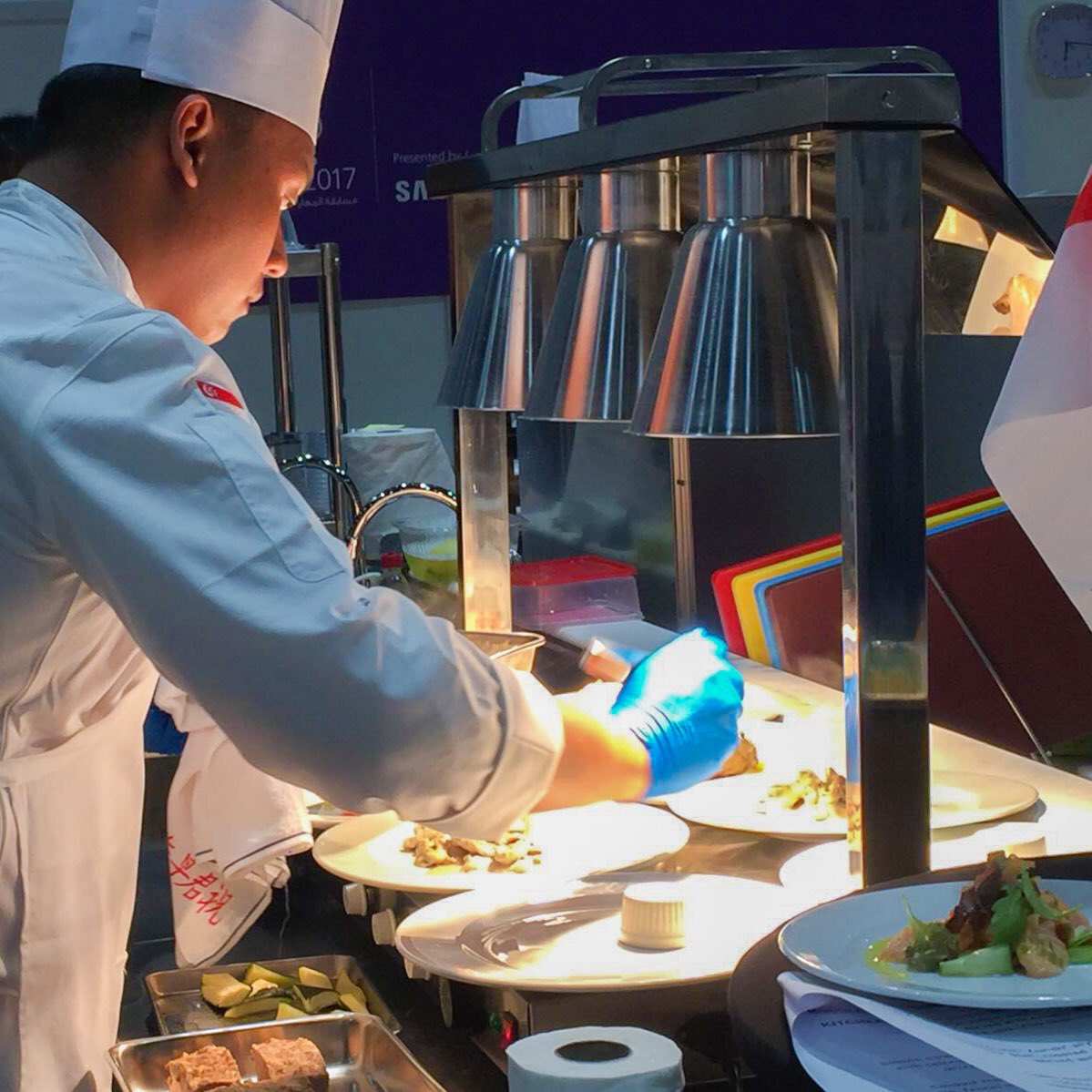 rp_hospitality's tweet photo. It's day 3 and Muhd Danial Suboh continues to wow us with his creativity, confidence, and composure!
Join us to cheer him on Facebook and Instagram (@rp_hospitality) as Danial competes in the final rounds on 18 Oct.
#rppride #gogosingapore #worldskills2017 #rpsoh #bethechange https://t.co/wnHLGHmFGk