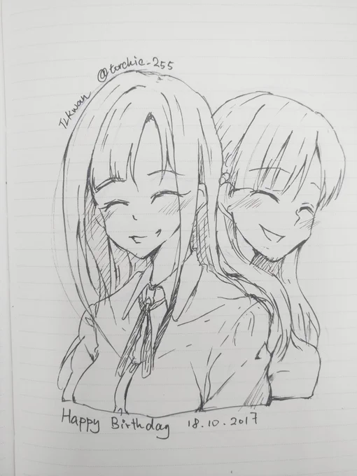 Happy Birthday!!
#水本ゆかり生誕祭2017 
#小早川紗枝生誕祭2017 