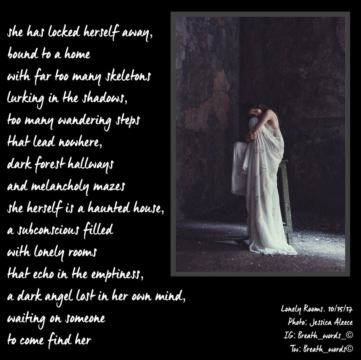breathwords's tweet photo. Lonely Rooms.
📸Jessica Aleece
#MagickAngel #DimpleVerse
#octoberfalls #shewolfoct #wickedoct #vibesofoct #pwoct https://t.co/db7wDvfYTU