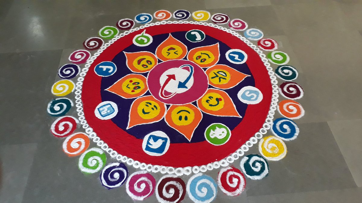 Beautiful #bsnl &amp; #Socialmedia Rangoli by KTK &amp; MP JE Induction batch on  their Fairwell functin <a href="/neerja_tiwari/">Neerja Tiwari</a> <a href="/gmtnsk/">Nitin Mahajan</a> <a href="/itz_snu/">TheChowdhary</a> <a href="/mbsangale/">Madhukar B Sangale</a>