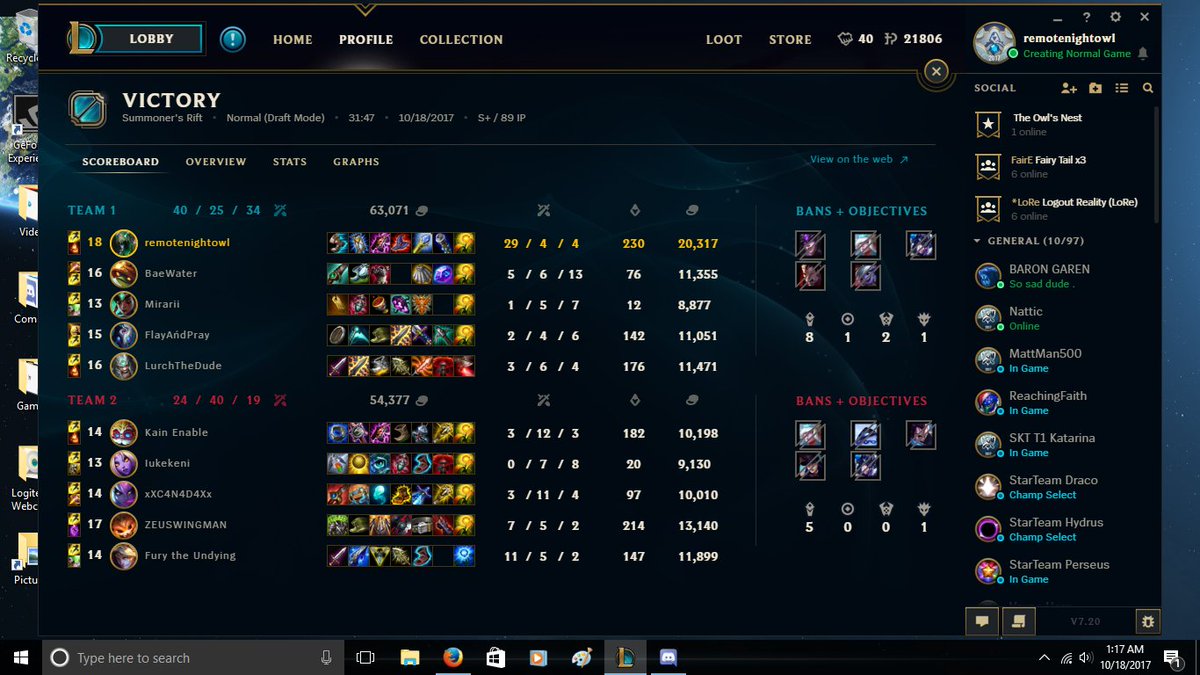 remotenightowl's tweet photo. @Popstar_Ahri_ So this happened today. Completing Worlds missions and I even did 50k champion dmg this game. #Middlesticks https://t.co/re7ZrepC9I