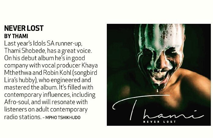 Thinkent1's tweet photo. What do you think of @ThamiShobede album, Never Lost? Which track is your favourite? Let us know! :D https://t.co/yMBHgR77dM