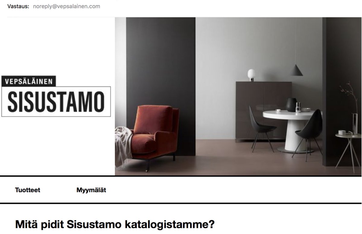 Hyvä Vepsäläinen, en ole koskaan tilannut kirjettänne ja takana nyt kolme unsuscribe-yritystä - palaa hermo #asiakaskokemus #fail #noreply
