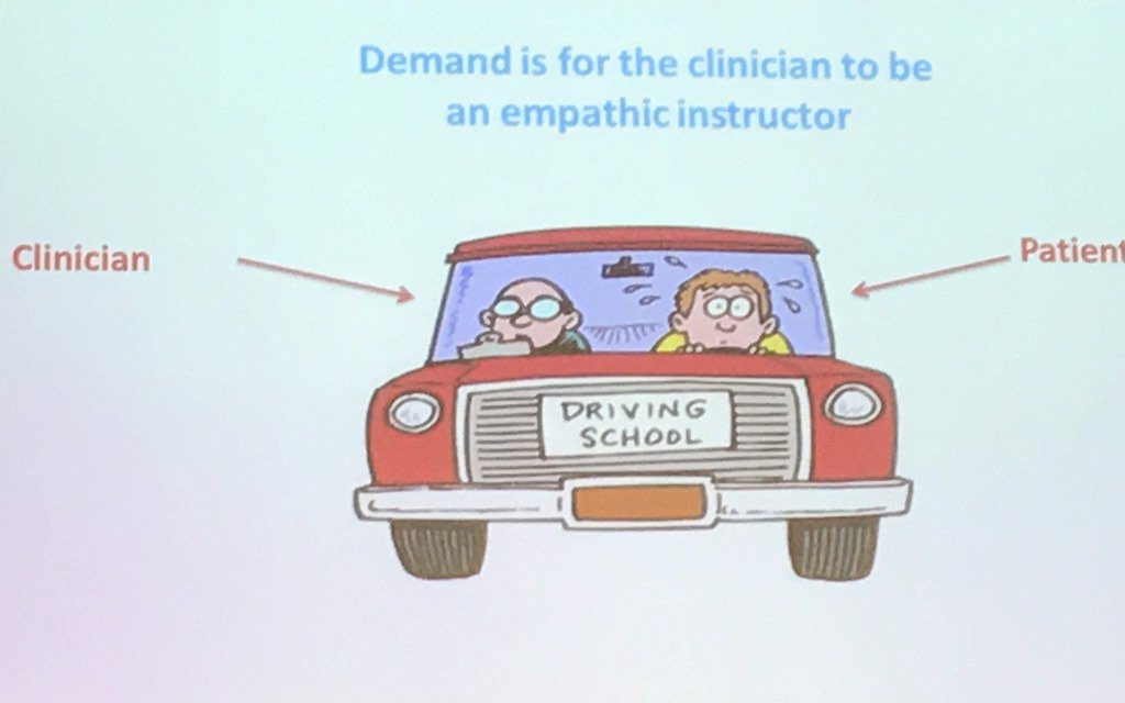 ParksBron's tweet photo. It's about teaching someone how to drive their own car, with dodgy breaks, and hypersensitive accelerator and all. https://t.co/N3VgOG0AAz