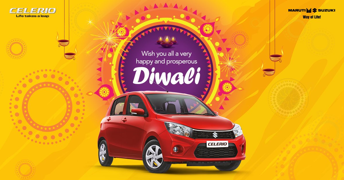 This Diwali spread happiness and let the joy last longer. Maruti Suzuki Celerio wishes you all a very prosperous and #HappyDiwali!