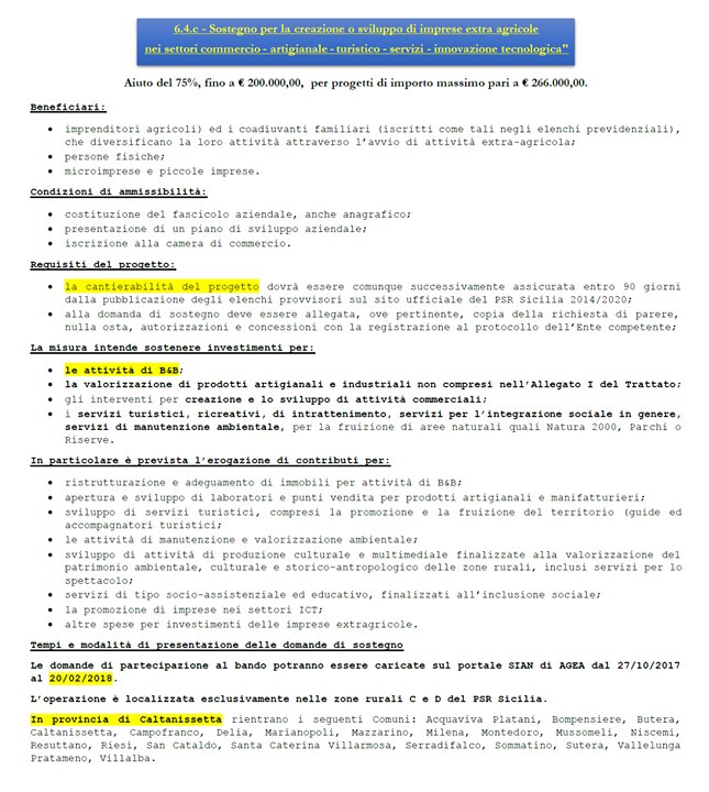 cnacl1's tweet photo. Fino a 200.000,00 euro a fondo perduto con la misura 6.4 c del PSR Sicilia. Progetti di importo minimo pari a € 30… https://t.co/pvDJRNDixL https://t.co/CT0LPBdTlg