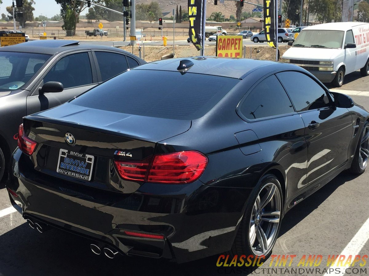 BMW M4 with tinted windows done at our Riverside Location.
classictintandwraps.com
Contact us at (951) 808-8468