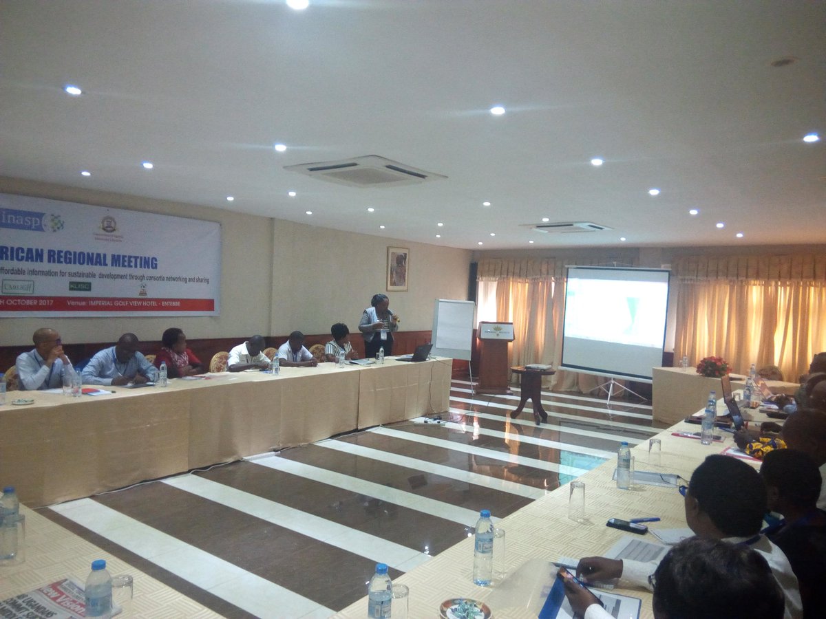 The African Regional Meeting is running on the theme: Access and utilization of affordable information for sustainable development through consortia networking and sharing