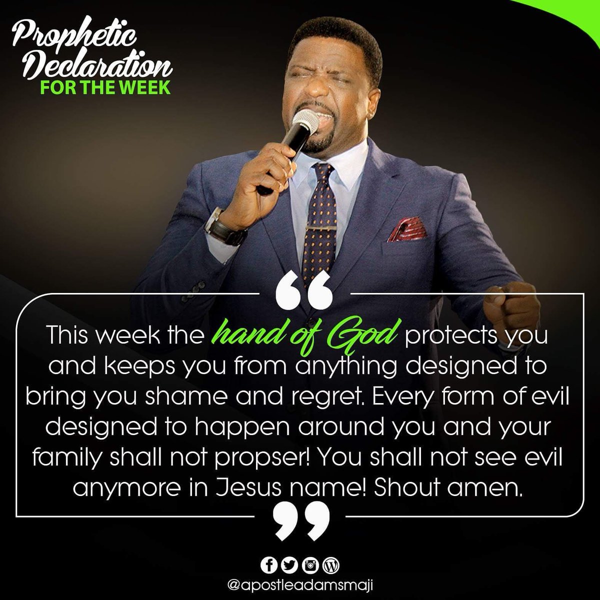 ApostleAMaji's tweet photo. #PropheticDeclaration
#KingdomDeclaration https://t.co/VYYsKUZwvS