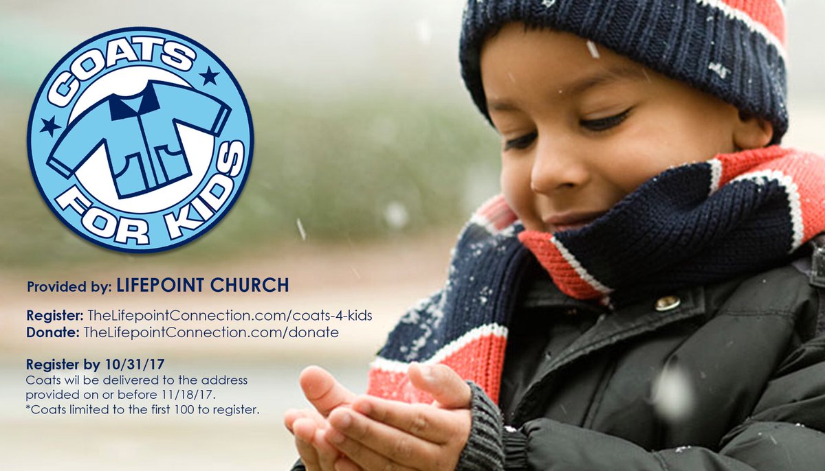 MyLPConnection's tweet photo. Does your kiddo need a coat this winter? There is still time. Register here: https://t.co/aKVKkIE0SM https://t.co/2ZfOXDtVDm