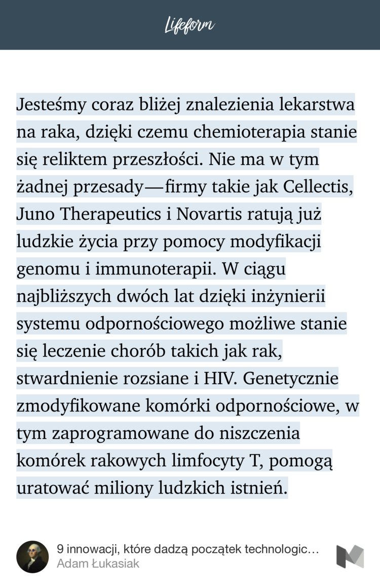 lifeformpl's tweet photo. „9 innowacji, które dadzą początek technologicznej rewolucji” https://t.co/3N91vjQilo https://t.co/vy4lDox6gm