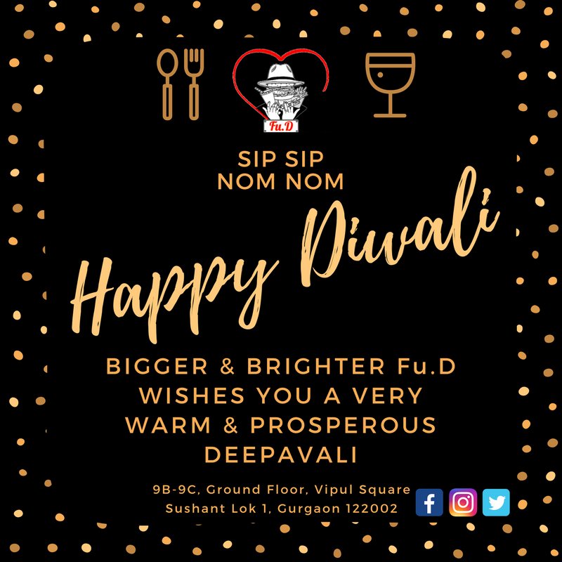 CafeFuD's tweet image. A festival full of sweet childhood memories,
A sky full of lights,
Mouth full of sweets,
Wishing You and Your Family A Very Happy Diwali...!