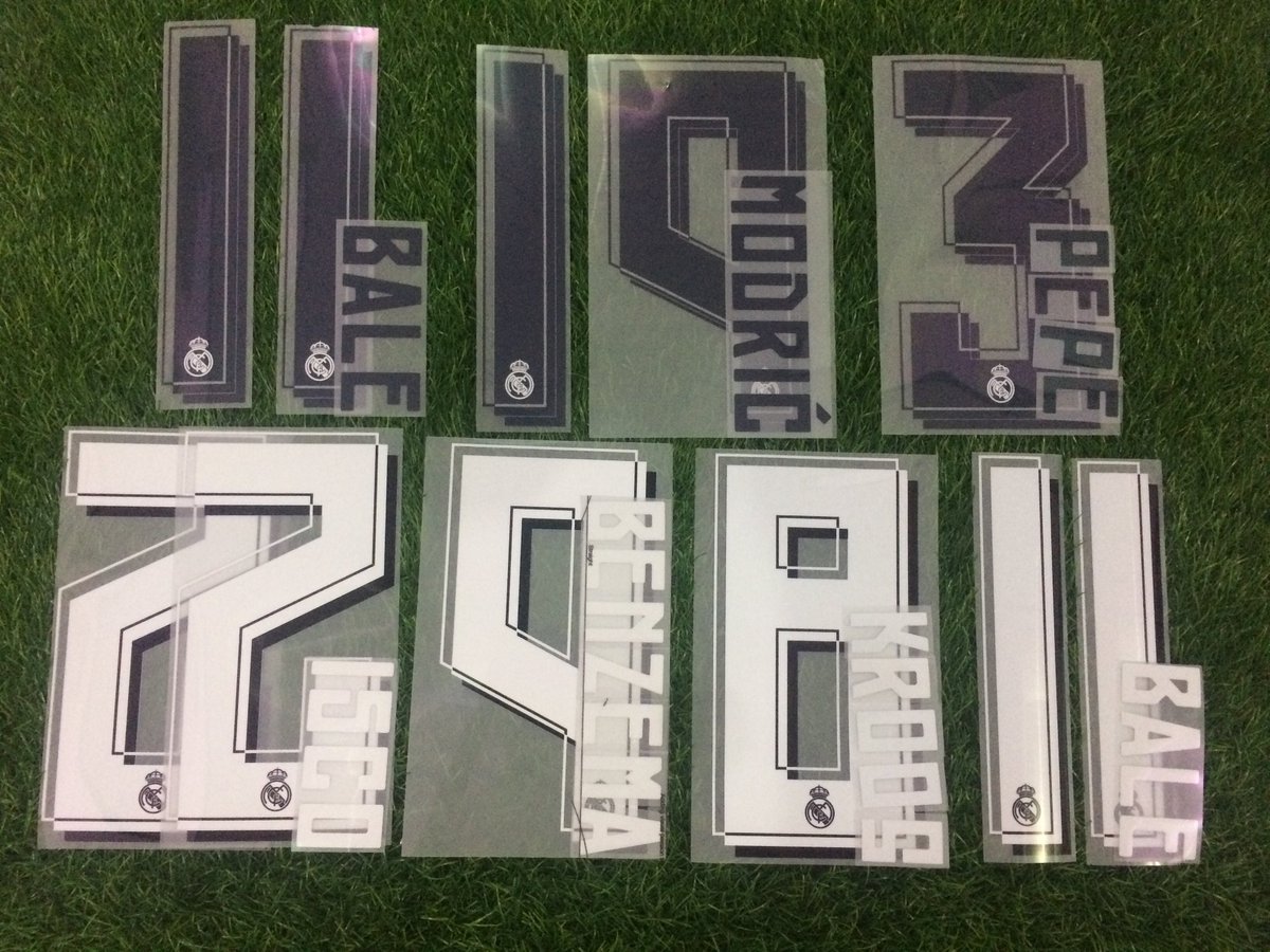 oynostorage's tweet photo. Nameset Madrid 15-16
all original
Bale #11 160rb
Modric #19 150rb
Pepe #3 140rb
Banezema #150rb
Kroos #150rb https://t.co/8zoY2qvfZt