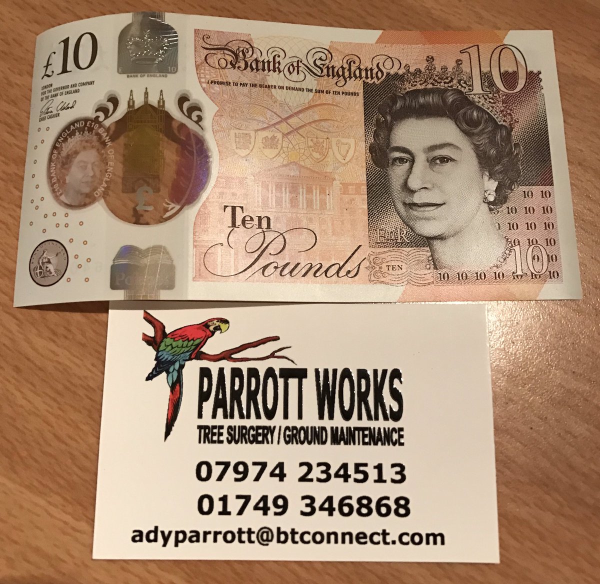 SchoolinaBag1's tweet photo. Another #SchoolBag funded thanks to Parrott Works - Tree Surgery/Ground Maintenance and Max for both giving their #FirstTenner 👍🏼💷🎒 https://t.co/CKa5Z9mskW