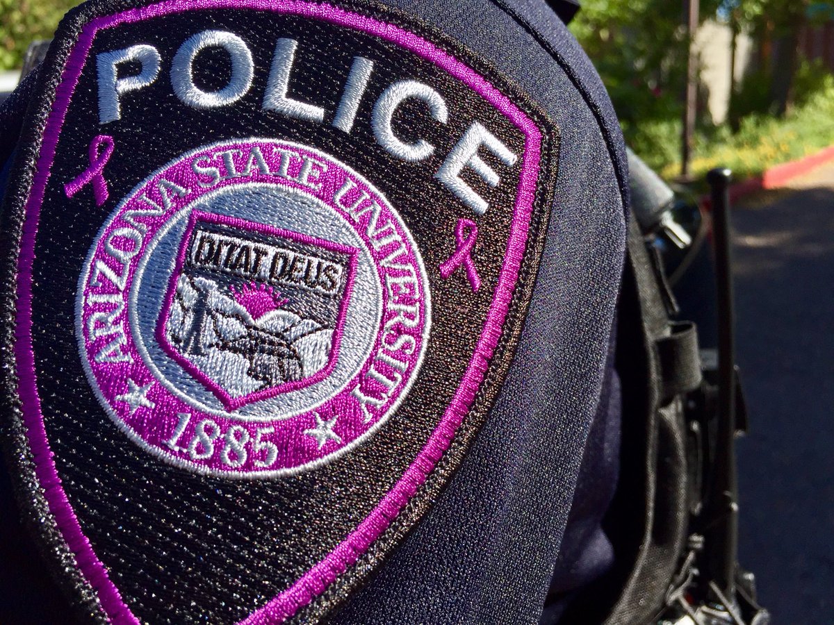 ASUPolice's tweet photo. #WearPurpleDay is Thursday at all @ASU campuses. Wear purple to raise awareness about domestic violence. https://t.co/45DmNUxCi4 https://t.co/DVe1dKXNwL