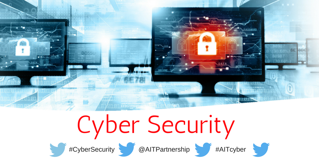 AITPartnership's tweet photo. For the next 15 weeks follow AIT as we tell you the top 15 #CyberSecurity Tips to keep your company safe #AITCyber https://t.co/NAXb049rP2 https://t.co/DIWBlrhhvz