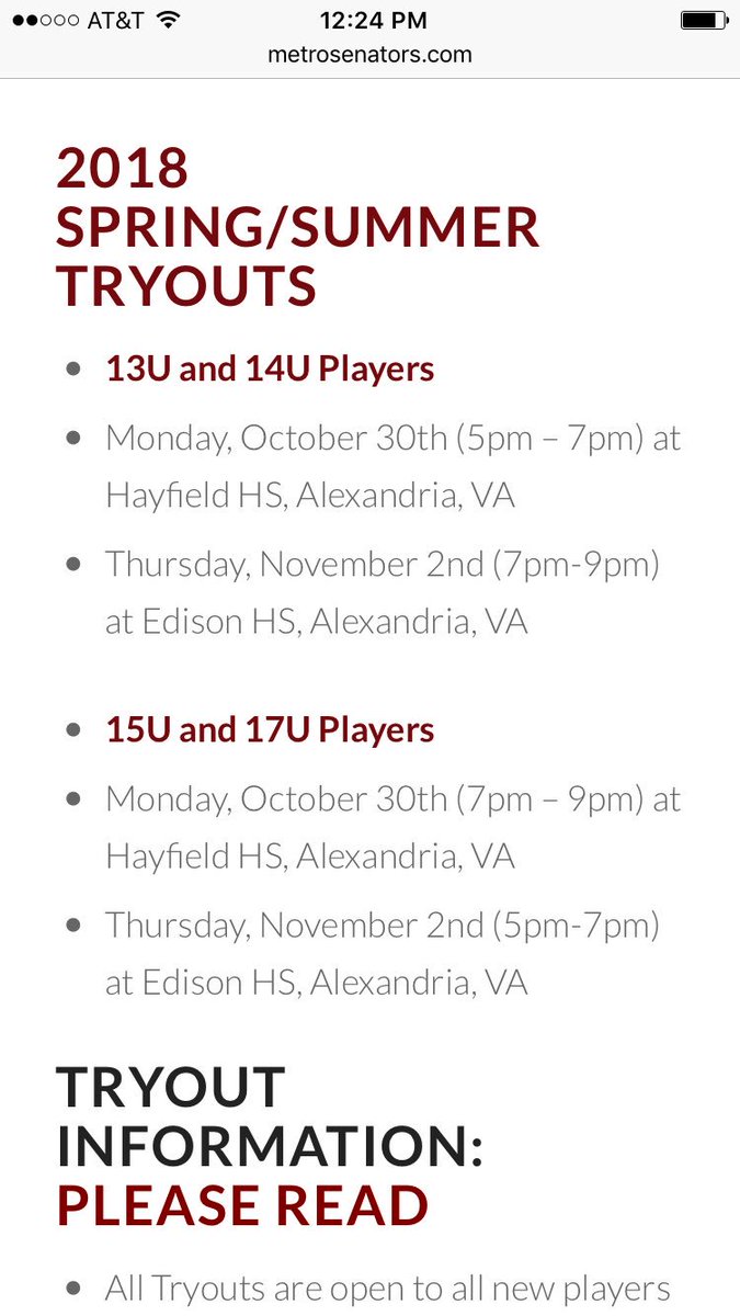 MetroSenators's tweet photo. Senators Travel Program hosting tryout for Spring/Summer 2018 season. https://t.co/ppHJ4bTiTL #travelbaseball #senatorsbaseball #nvtbl https://t.co/tYH5hkN9ST
