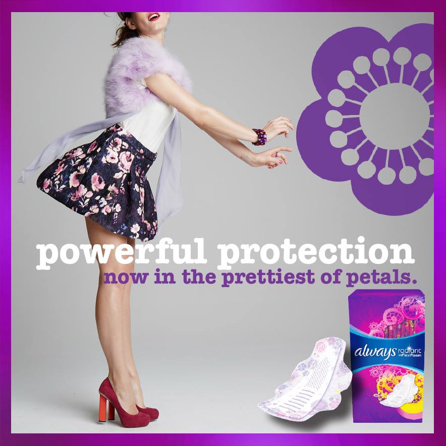 Always's tweet photo. Try Always Radiant pads for powerful protection so you can dare to wear what you want! #AlwaysRadiant 💮 https://t.co/2lbsjPHox5 https://t.co/O0gqytfAfV