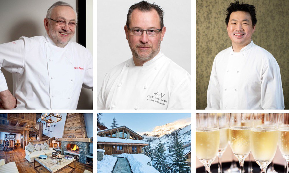The_Upcoming's tweet photo. #FlyingChefs Enjoy a Michelin-starred private dinner in @ScottDunnTravel chalet feat @awongSW1 @chefalyn @MGaletti01 https://t.co/RKRu3hYqEj https://t.co/6L3cOxSCbH
