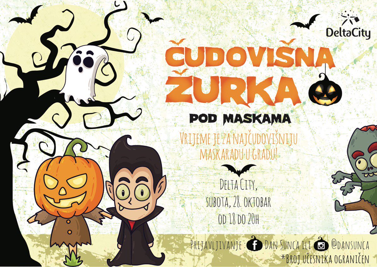 BigFashionPG's tweet image. #Vikend #desavanja Vrijeme je za najčudovišniju maskaradu u gradu! Subota, 28. oktobar —&amp;gt;&amp;gt; #DeltaCity #Podgorica 🤗