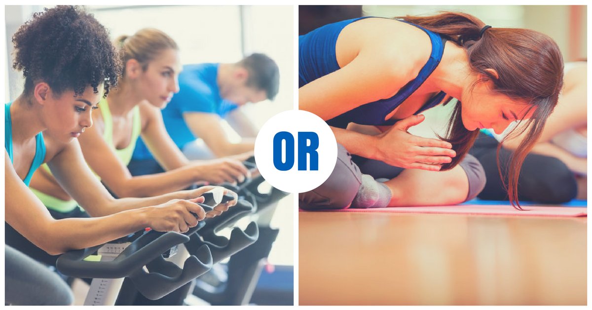 Which would you rather: stationary bike or yoga?