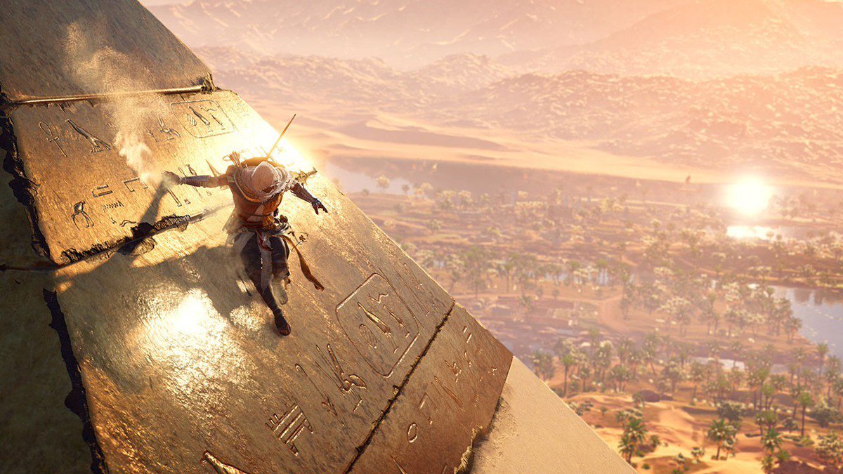 GameTech7's tweet photo. Ubisoft stuurt launch trailer van Assassin's Creed: Origins de wereld in - https://t.co/dHbsfA9lHp https://t.co/y4AUgc12IY