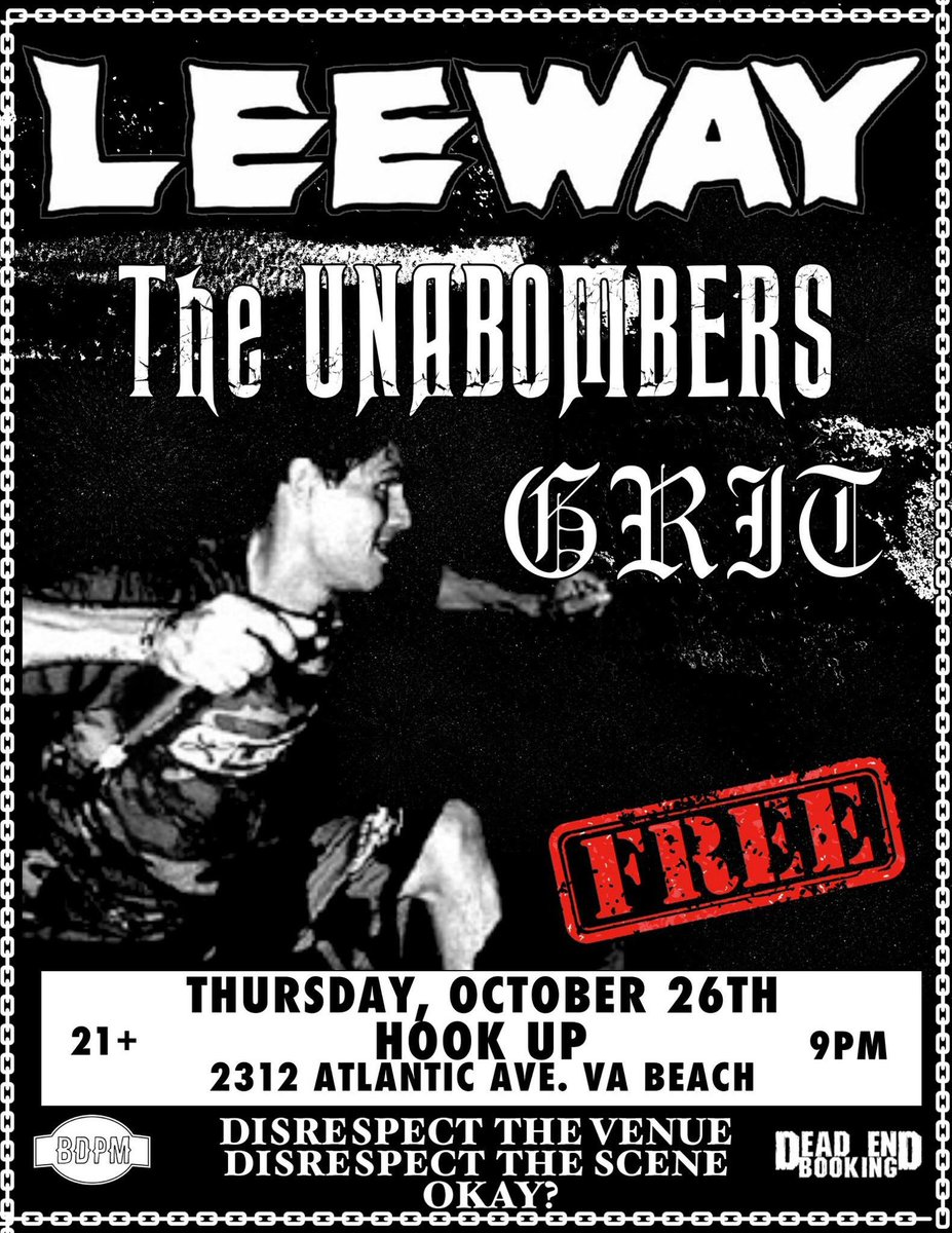 Surprise set tomorrow night at this gig. Keep it under wraps but this WILL hit capacity.