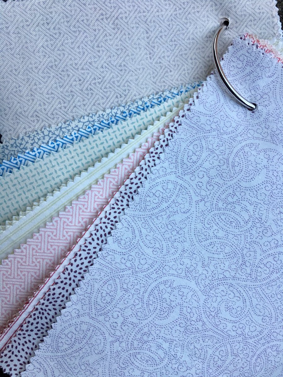 Filigree lining fabric received thank you Simon <a href="/NileandYork/">Nile & York</a>. Beautiful patterned fabrics for curtain and blind linings #cotton #pattern