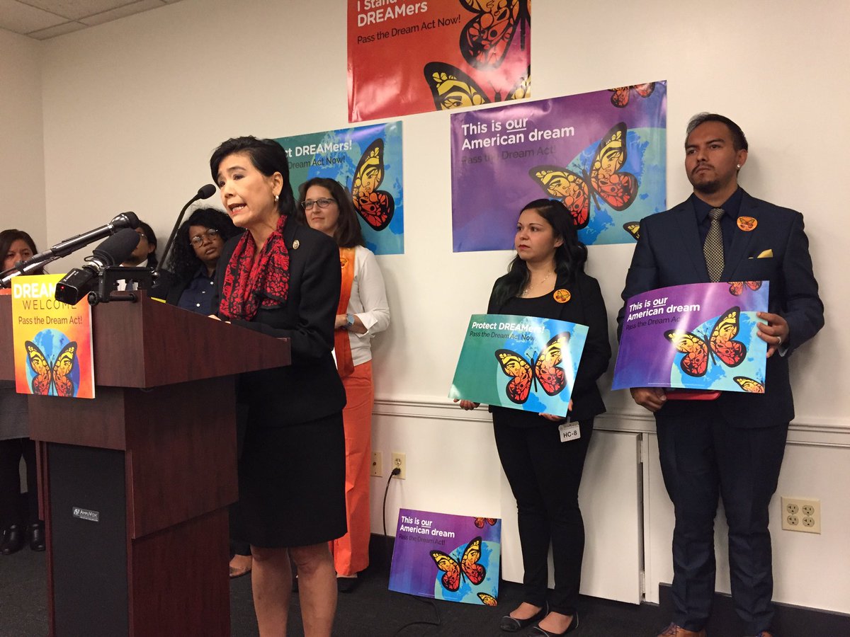 NEAToday's tweet photo. I was a teacher, teachers do not leave kids behind. Dreamers represent the best of us: @RepJudyChu #DreamAct #DreamersWelcome https://t.co/NjE6l4MCU2
