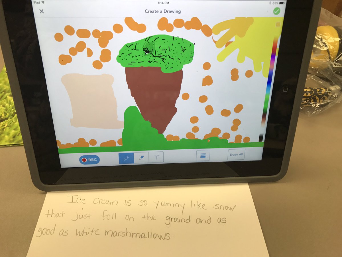 CindyHalen1's tweet photo. 2nd grade @CWCJefferson intro to @Seesaw illustrating student created similes https://t.co/7m04OoZ5Ec