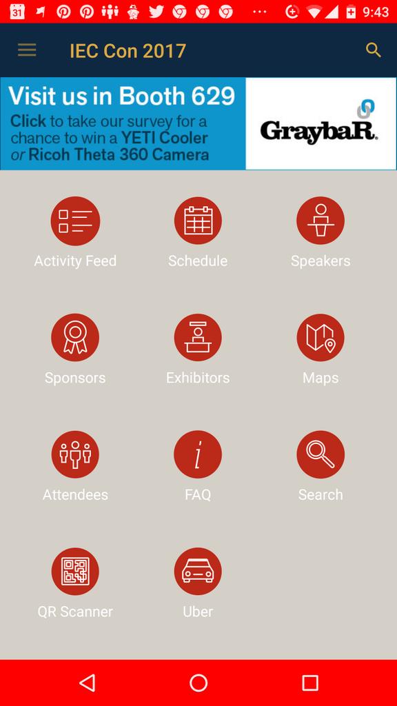 carolhagen's tweet photo. The #IECCon2017 schedule an be found online at https://t.co/CKt6Y1YfJr
Or inside the AttendeeHub app https://t.co/2b2Rpc1RYr