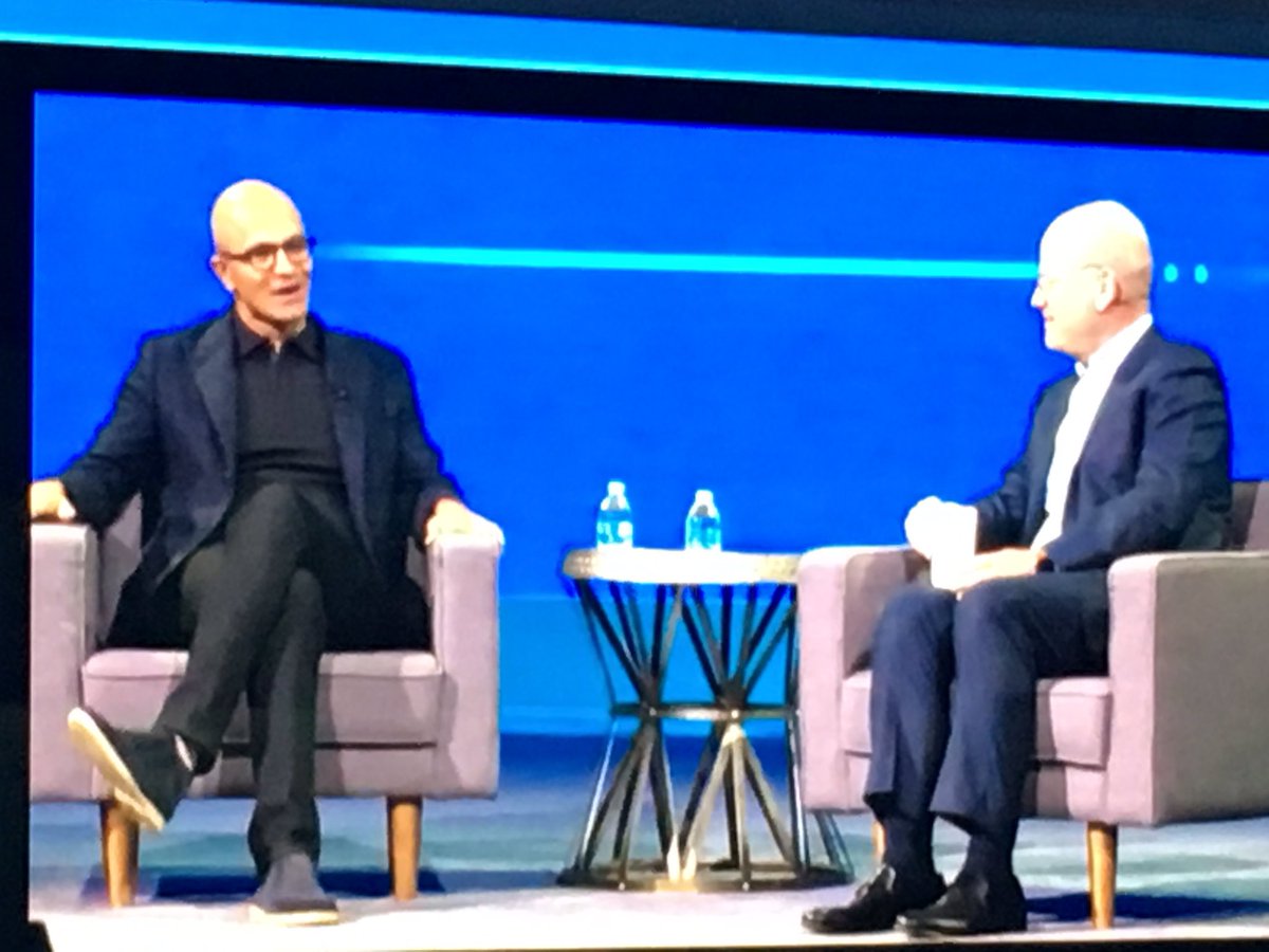 KSaunders06's tweet photo. It's about creating digital feedback loops. Not a system of record or engagement-but a system of intelligence.@BHGECO @satyanadella #GEMM17 https://t.co/G5r0m8xHyT
