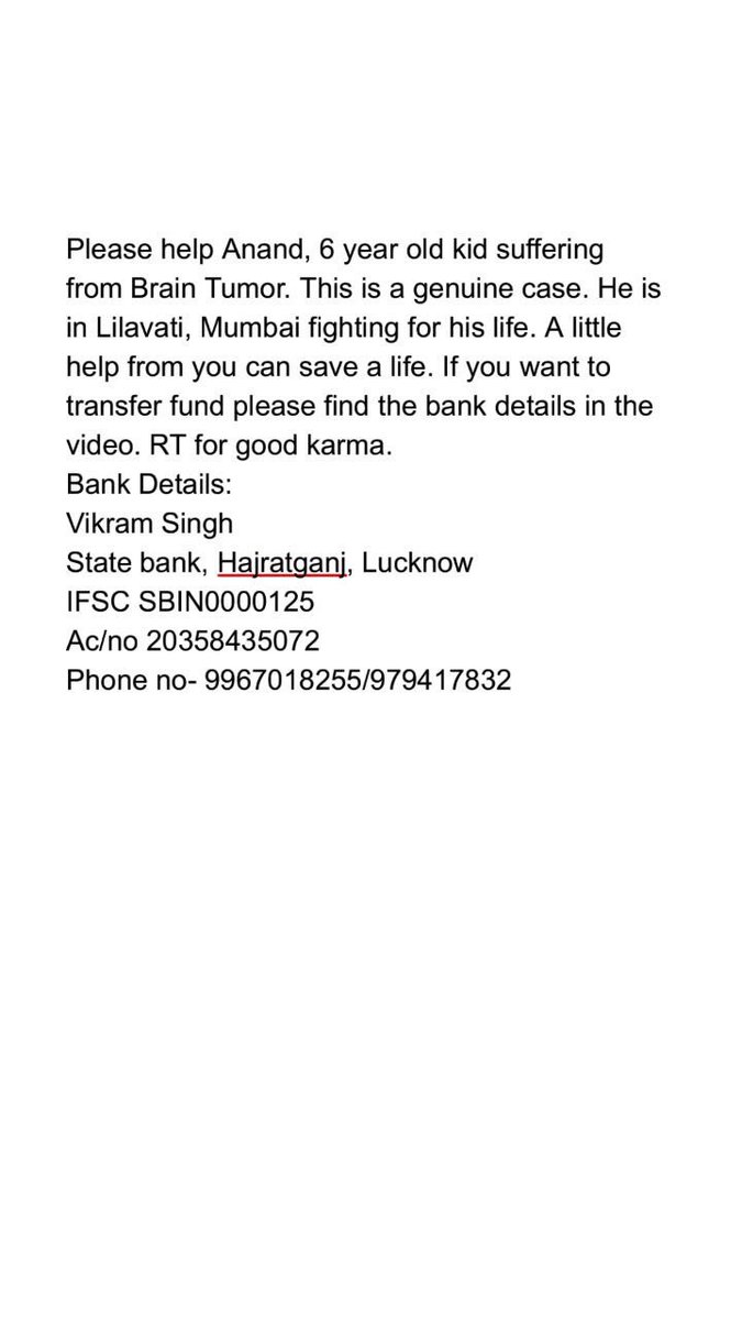 black_bandi's tweet photo. #SaveAnand from Brain Tumor. This 6yrs old kid & his family needs our help. I am doing my bit you plz do yourself! https://t.co/5PCzhehHpv