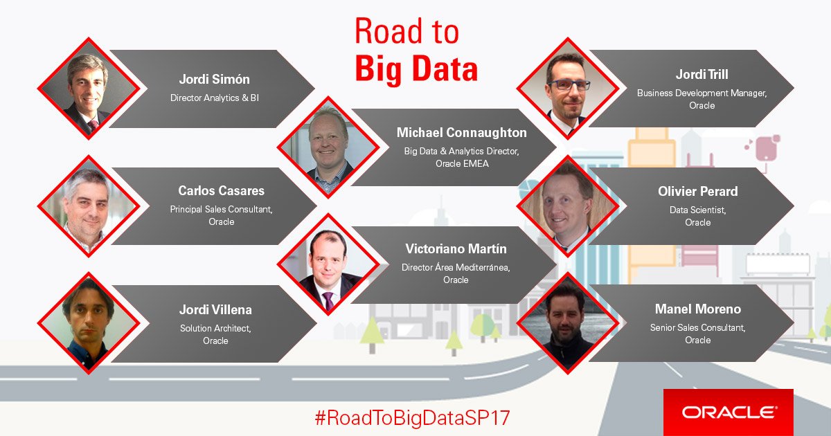 oracle_es's tweet image. Conoce a todos nuestros expertos en #BigData que estarán en el #RoadToBigDataSP17. ¡No te lo puedes perder! bit.ly/2itnlgC