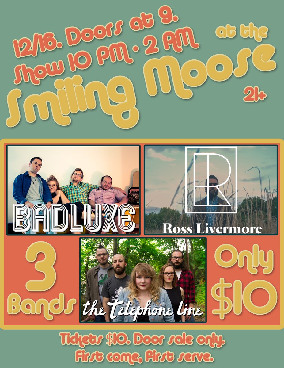 badluxeband's tweet photo. Come see ya fave Badluxe headline at The Moose. Best way to warm up a December night? Dance with us! https://t.co/Ow11AEZSjI